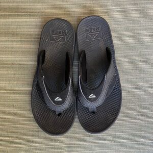 Reef Fanning Boys Size 2 Black Comfort Sandals